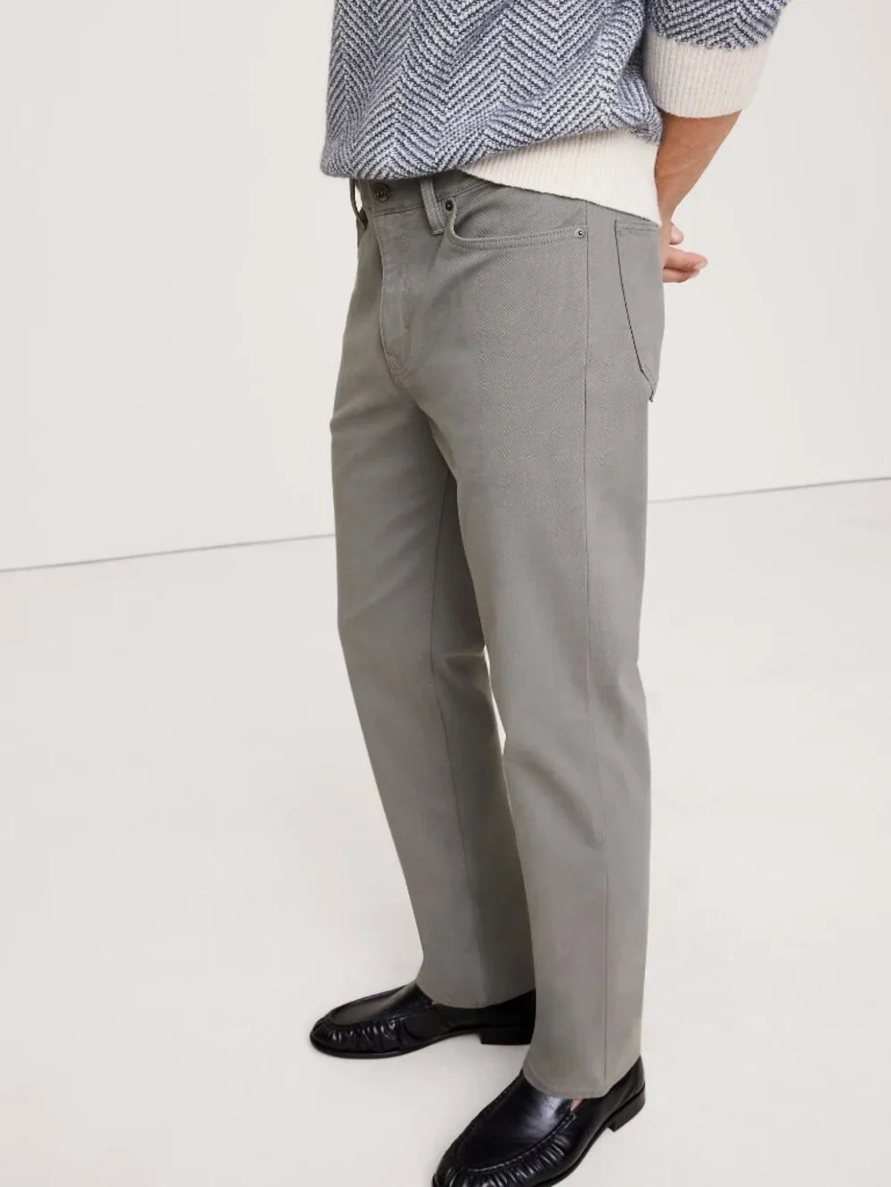BANANA REPUBLIC Traveler Pant Slim Fit Charcoal Grey 34 x 34